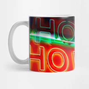 Ho Ho Santa Green Red Hoho Neon Lights Mug